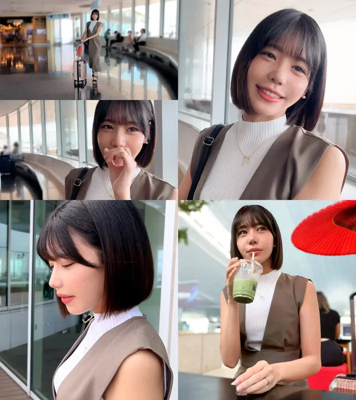 【梅田みなみ】【密着エロス】桃尻がフェラとハメ撮りで濃厚に絡む-1