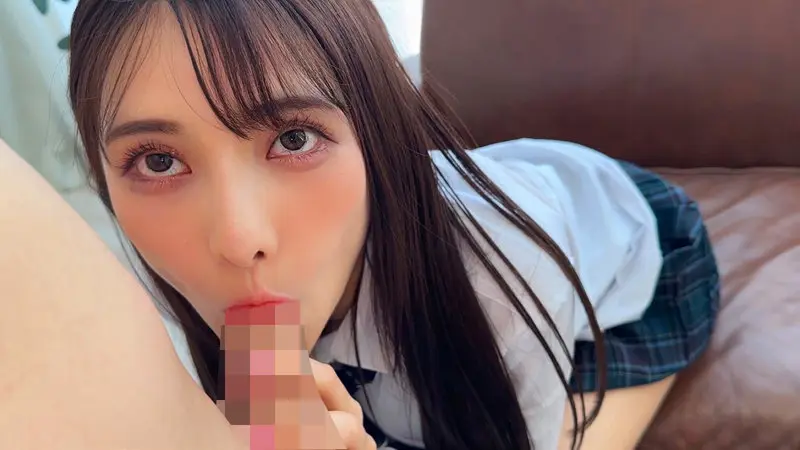 【花衣つばき】可憐な制服姿の女子校生が耐えきれない即ハメの快感-4