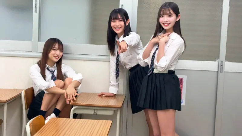 【佐藤愛瑠・北岡果林・谷村凪咲】【爆イキ覚醒】中出し×ハーレムで痴女が昇天！-1