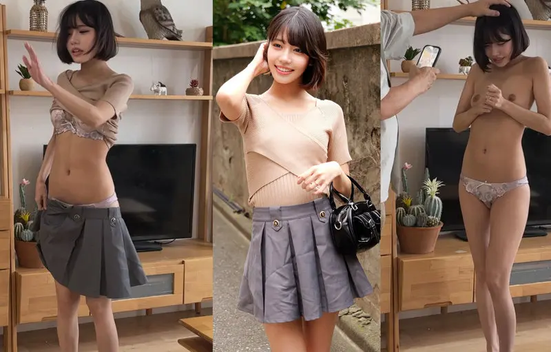 【梅田みなみ】【脱がされた美】立体的な巨乳がオーガズムと中出しで大絶叫！-3